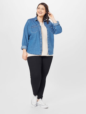 Levi's® Plus Skinny Kavbojke 'Mile High Super Skinny' | črna barva