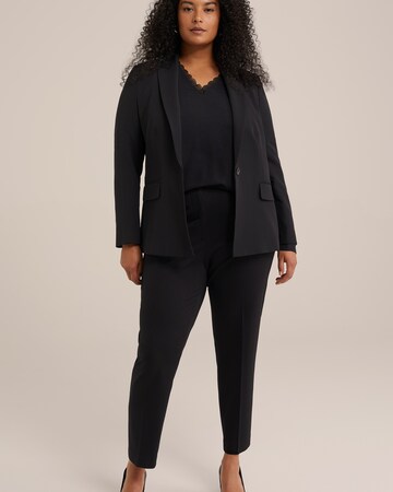 Slimfit Pantaloni con piega frontale di WE Fashion in nero