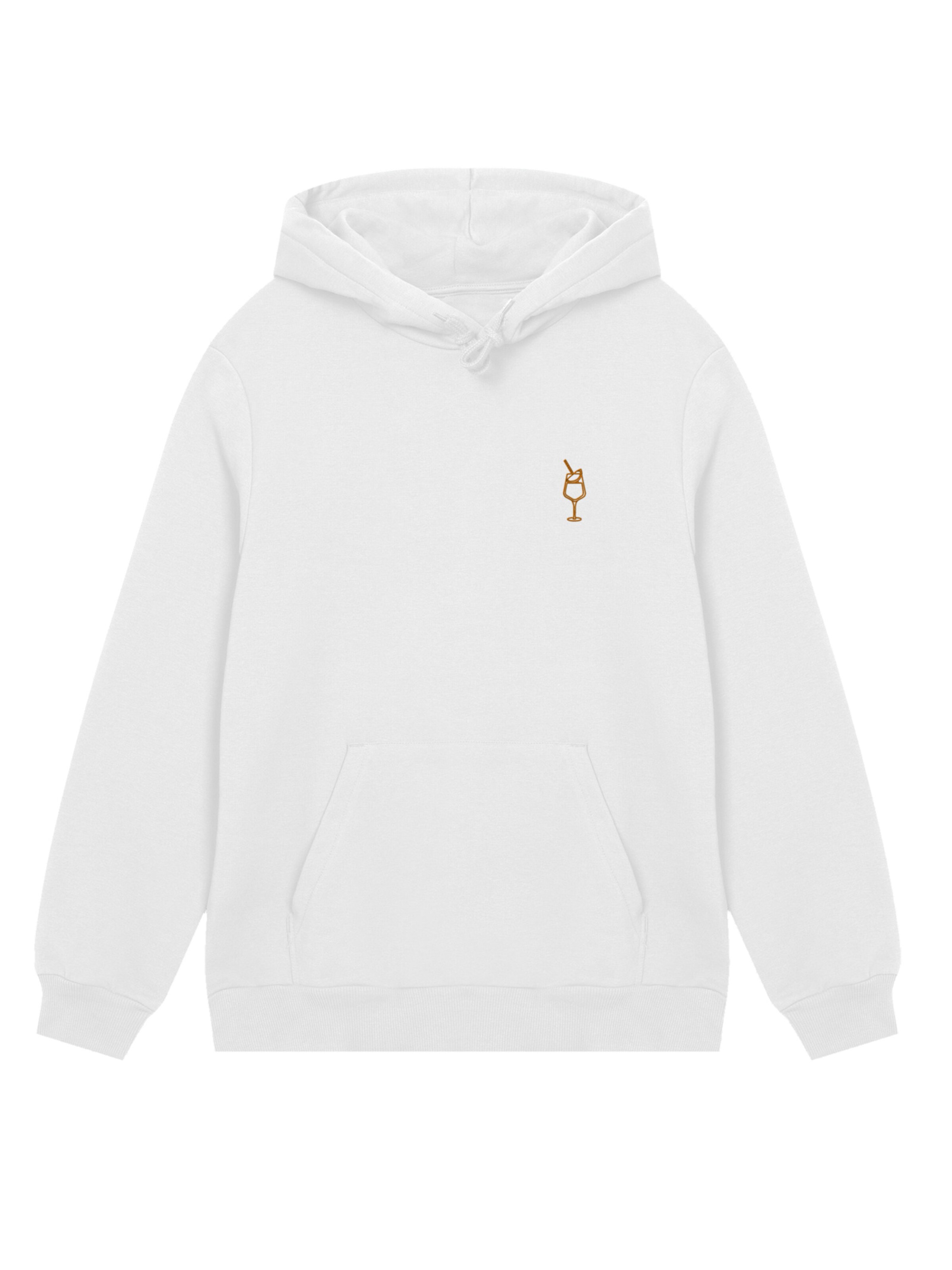 F4NT4STIC Sweatshirt 'Orange Spritz' in Wit: voorkant