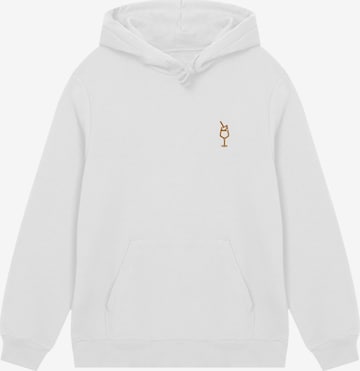 F4NT4STIC Sweatshirt 'Orange Spritz' in White: front