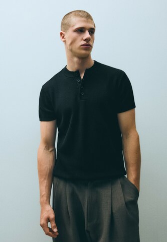 T-Shirt Bershka en noir : devant