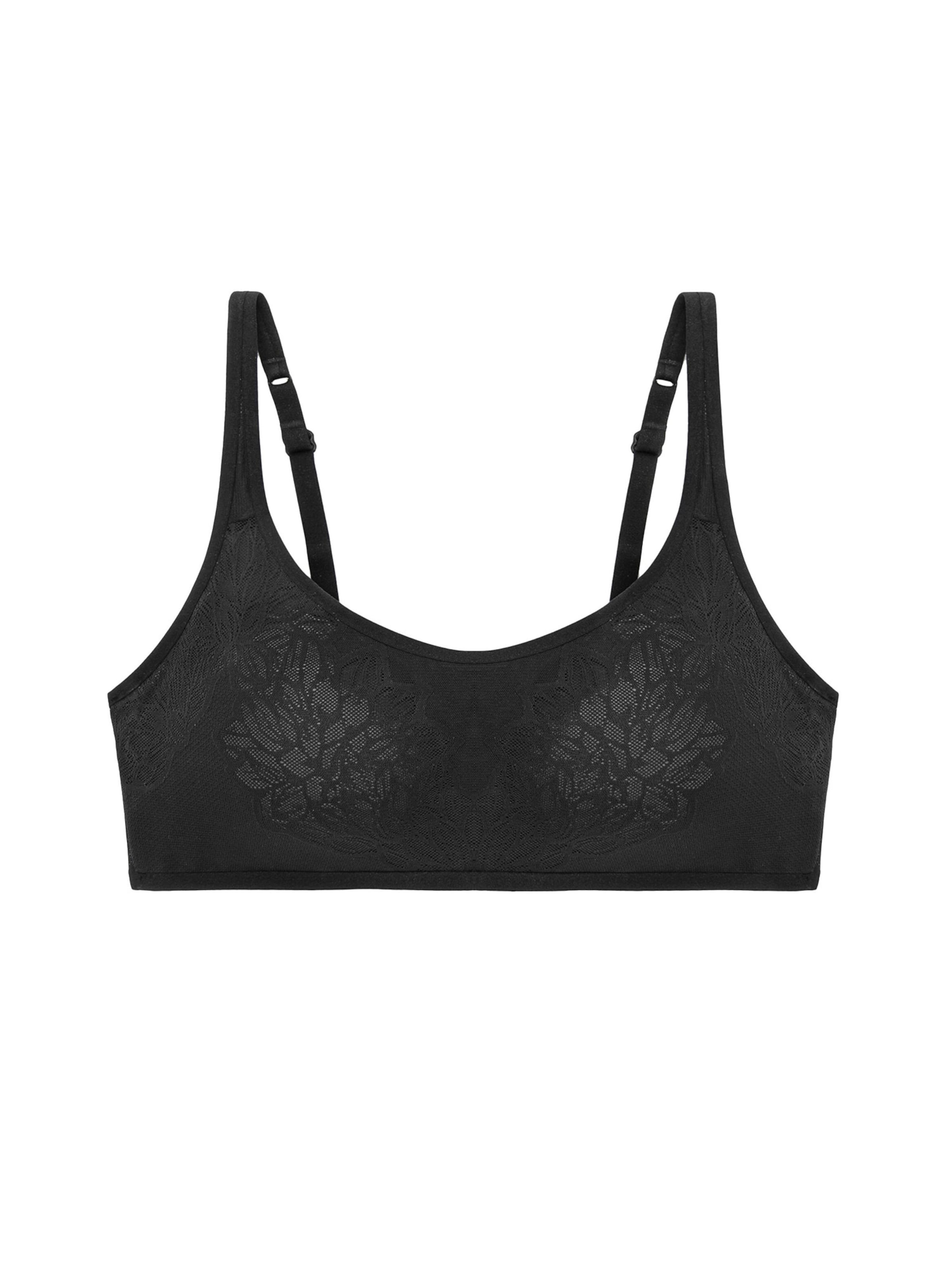 TRIUMPH Õlapaelteta topp Rinnahoidja 'Fit Smart', värv must: eest vaates