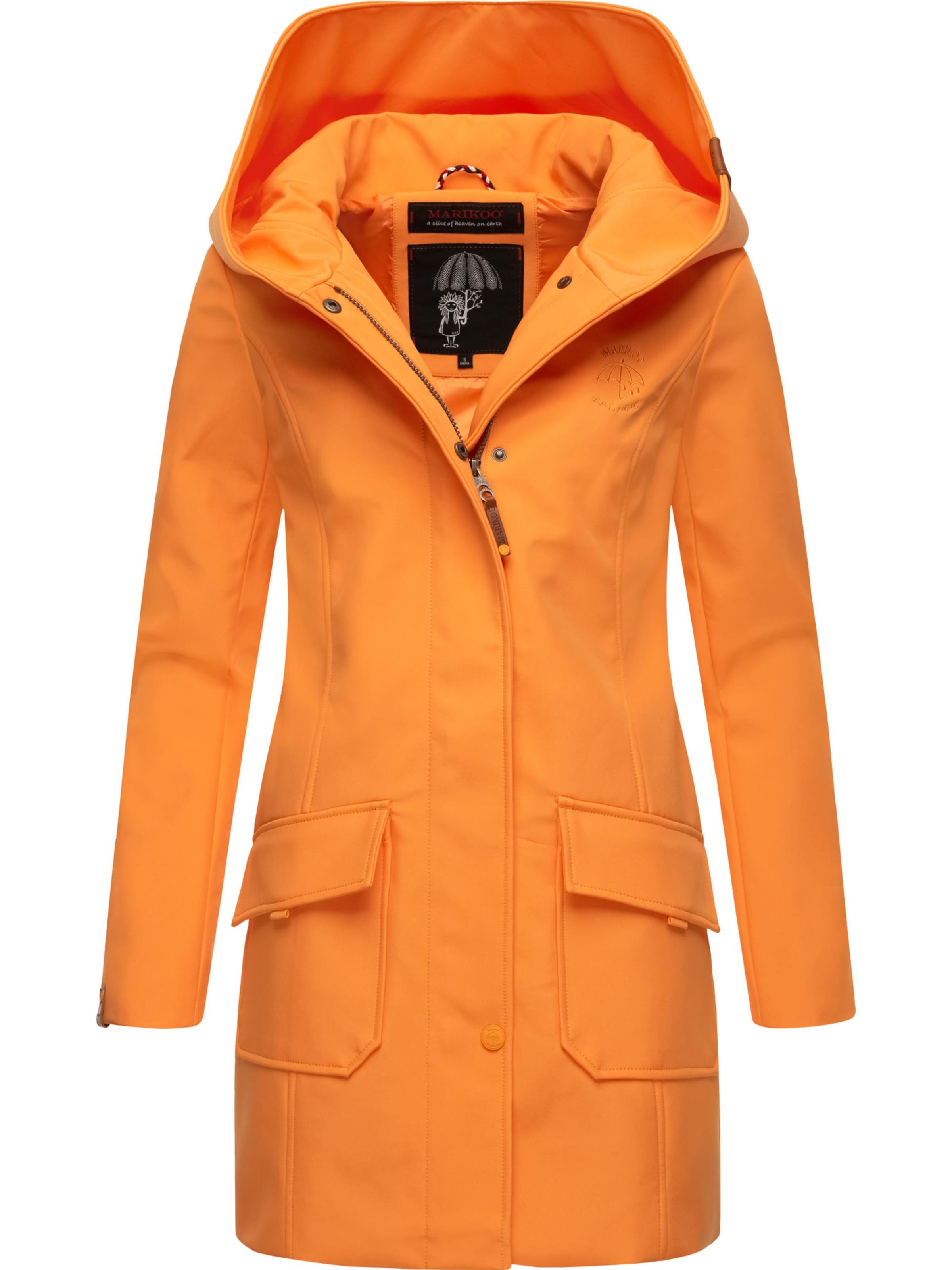 Manteau fonctionnel 'Mayleen' MARIKOO en orange : devant