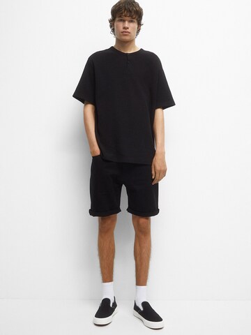 Largi Jeans de la Pull&Bear pe negru