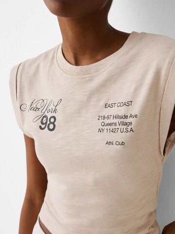 Bershka Top in Beige