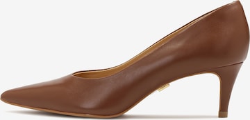 Escarpins Kazar en marron : devant