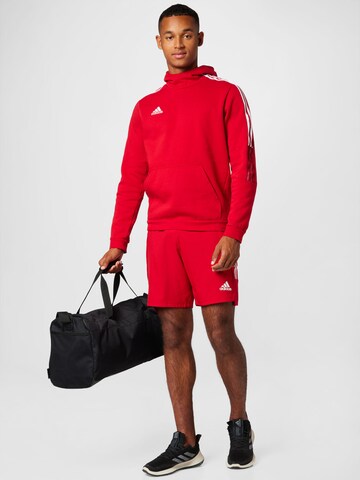 ADIDAS SPORTSWEAR - Skinny Sweatshirt de desporto 'Tiro 21' em vermelho