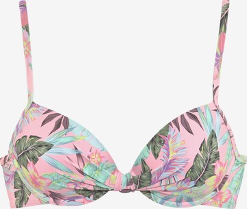 s.Oliver T-shirt Bikini Top in Pink: front