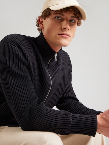 SELECTED Gebreid vest 'SLHDRY' in Zwart