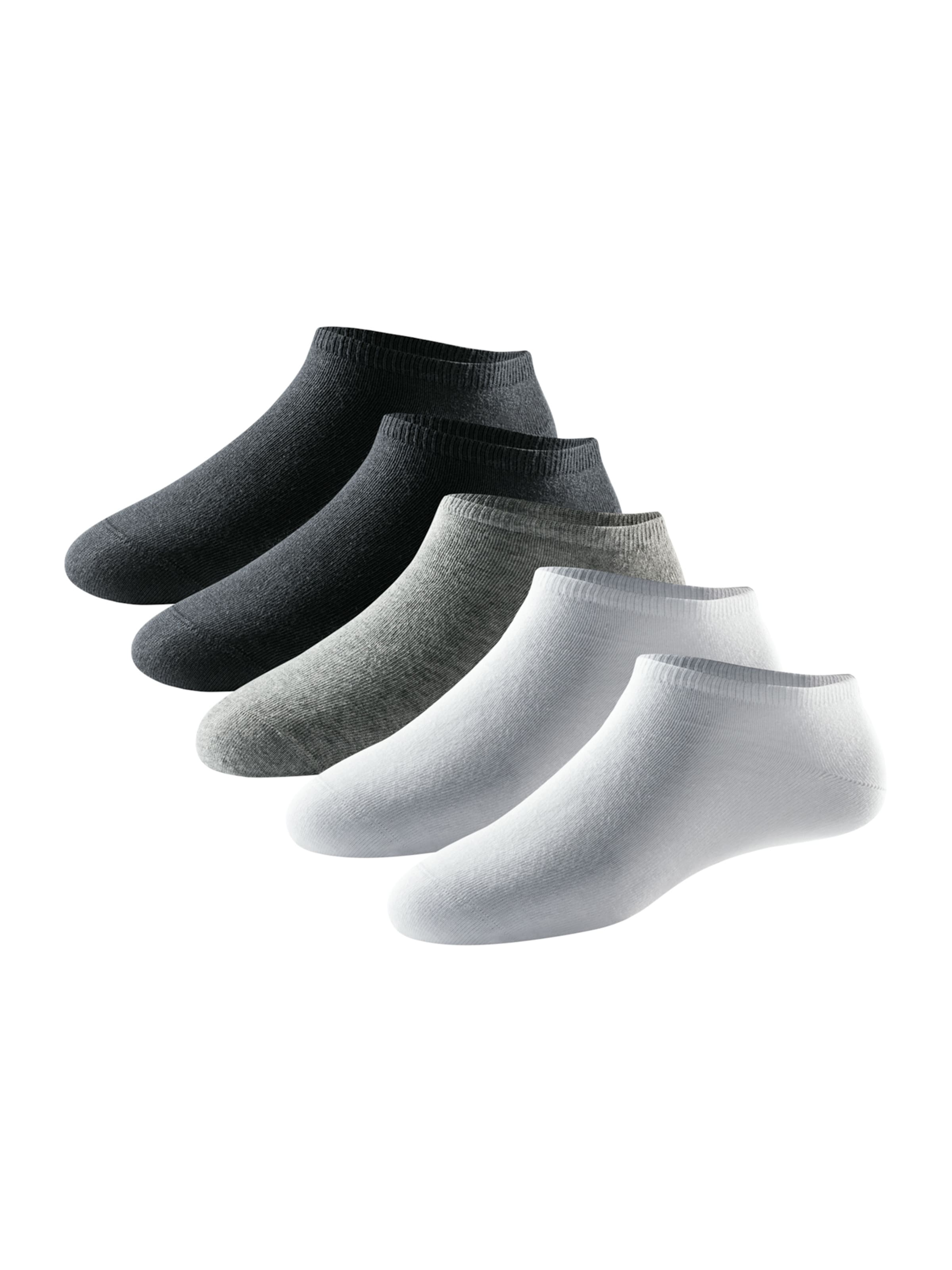 SCHIESSER Socken 'Bluebird' in grau / schwarz / weiß, Produktansicht