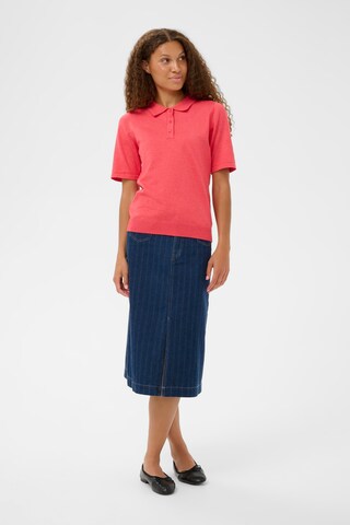 SAINT TROPEZ - Camisa 'Mila' em vermelho