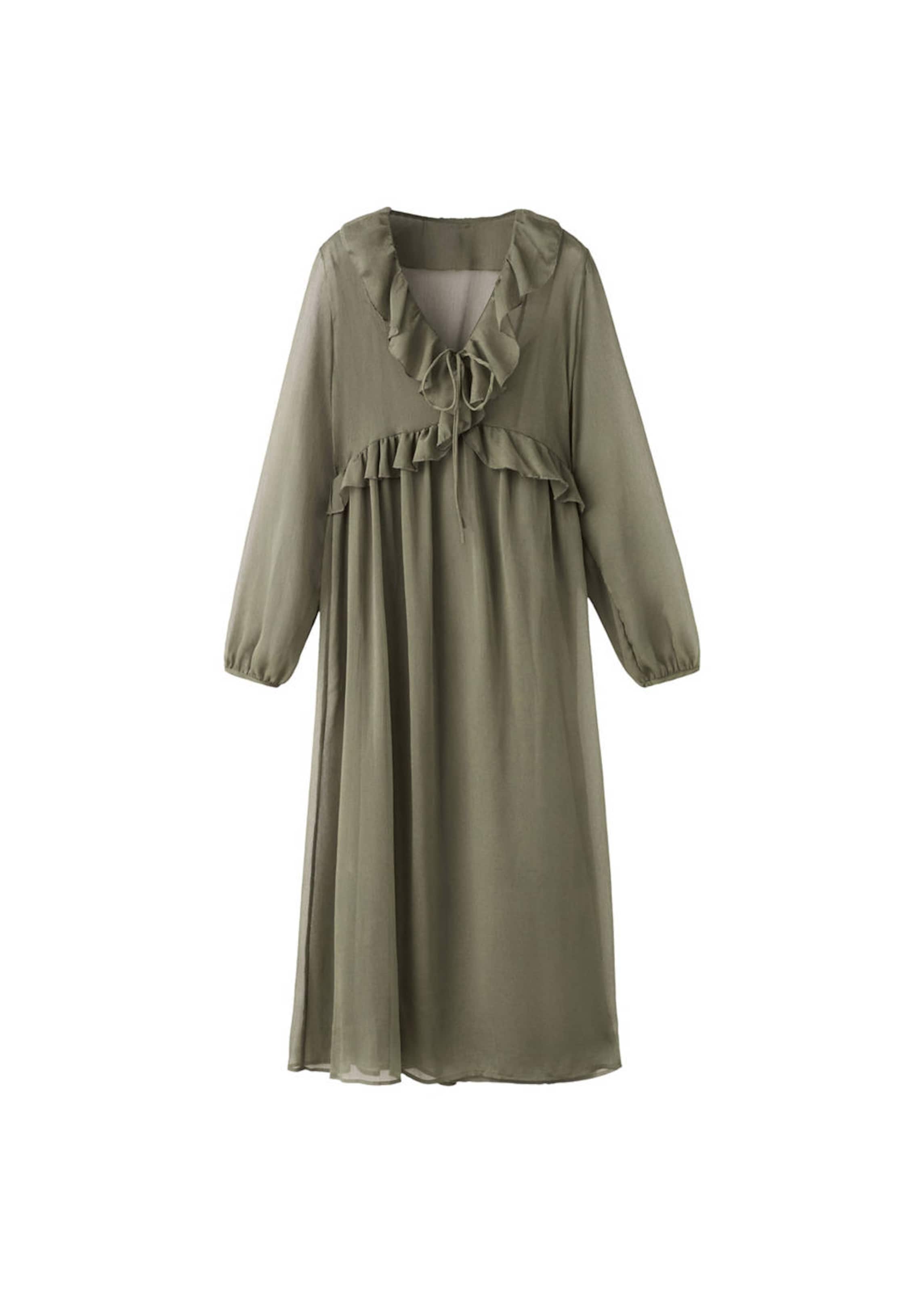 MANGO Kleid in Grün: Vorderseite