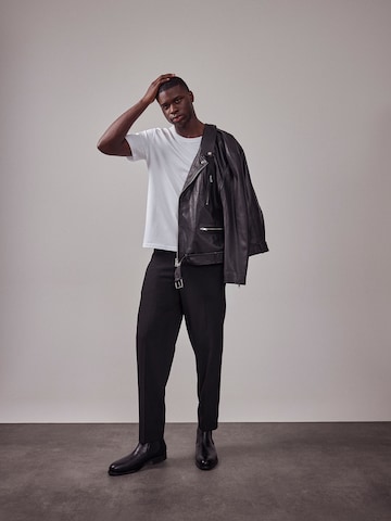 DAN FOX APPAREL Regular Trousers with creases 'The Essential' in Black
