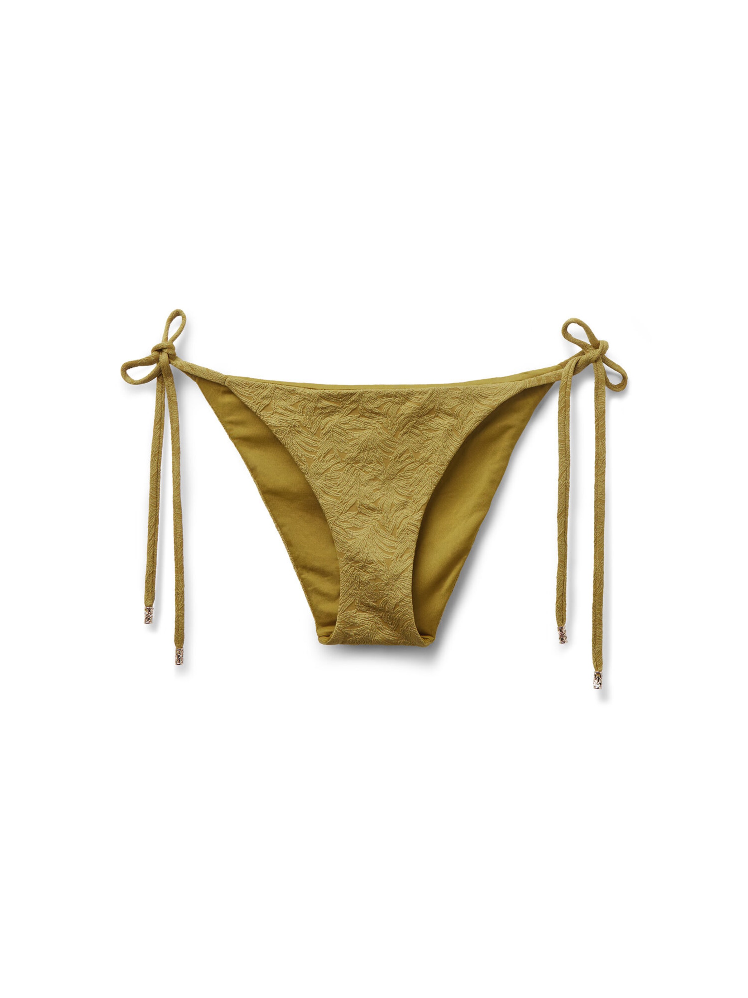 CALZEDONIA Bikini Bottoms 'Wild Jungle' in Green: front