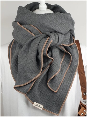 wundabaa Scarf 'Musselin' in Grey