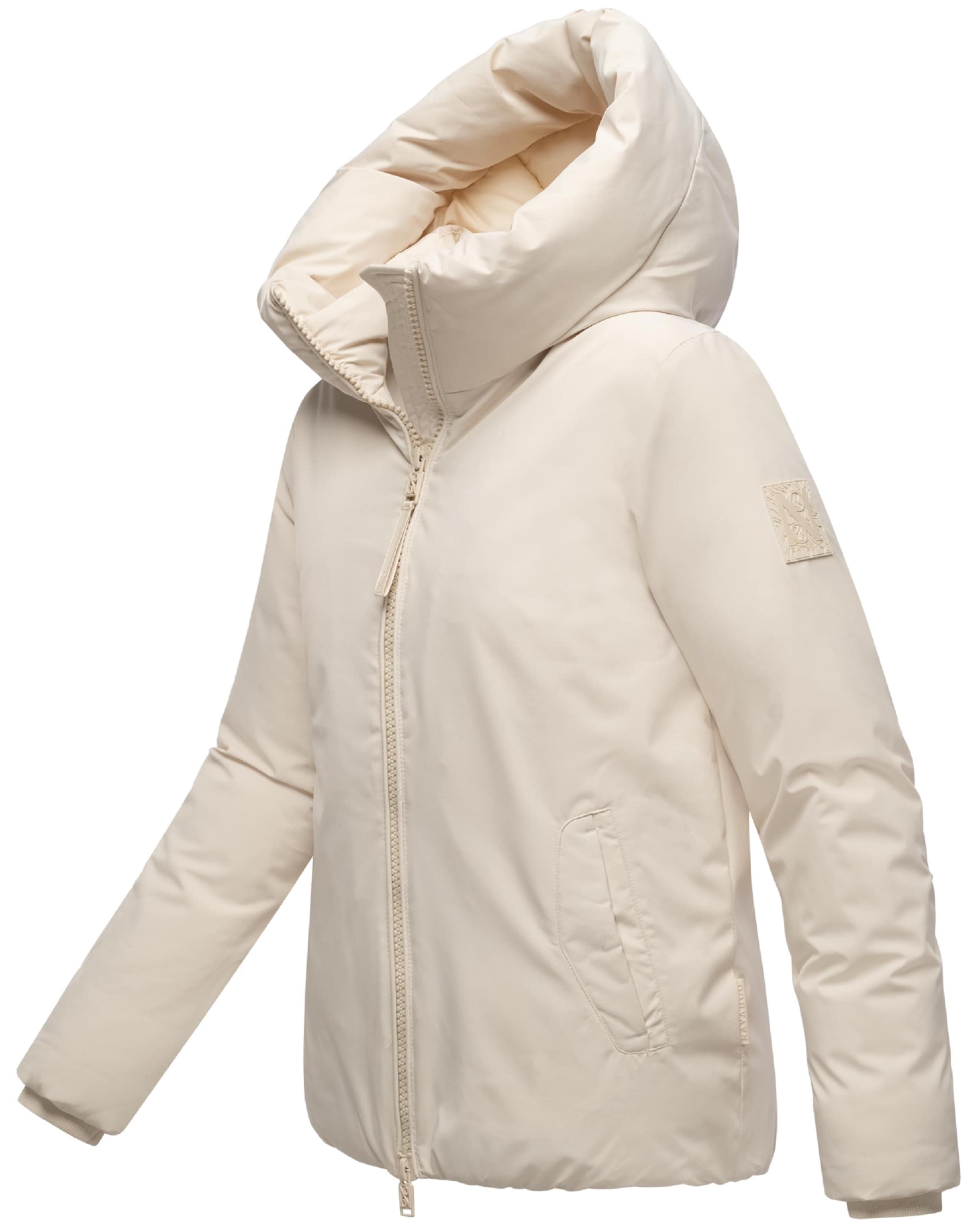 NAVAHOO Vinterjakke 'Blütenlicht 14' i beige