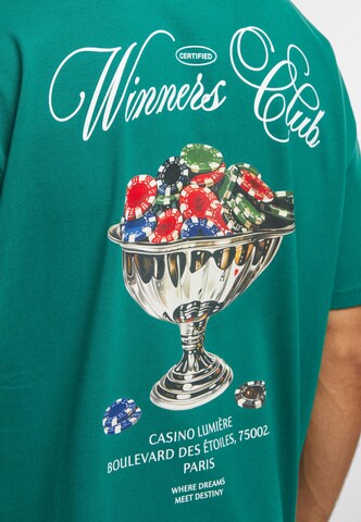 T-Shirt 'Winners Club' Mister Tee en vert