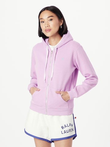 Polo Ralph Lauren Sweat jacket in Purple: front