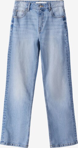 Bershka Regular Jeans in Blauw: voorkant