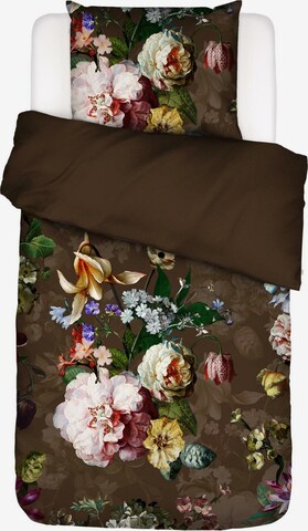 ESSENZA Duvet Cover 'Fleur' in Brown: front