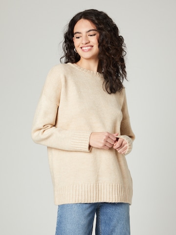 Guido Maria Kretschmer Women Sweater 'Mila' in Beige: front