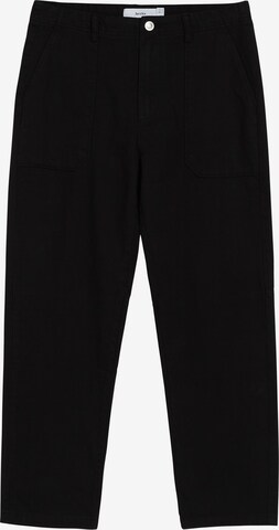 Loosefit Pantalon Bershka en noir : devant