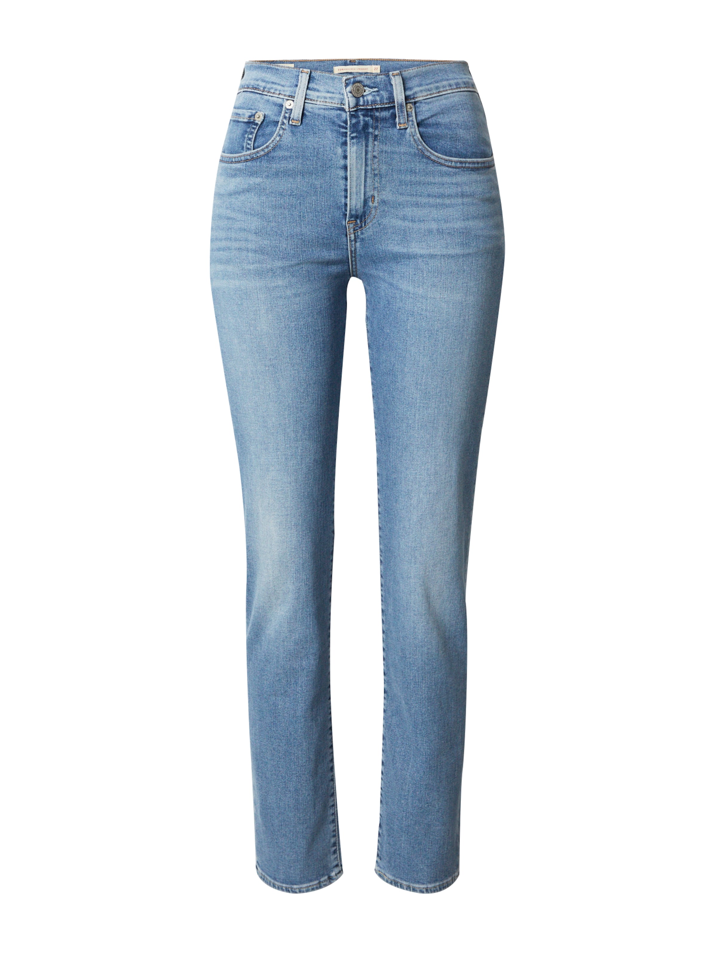 LEVI'S ® Regular Jeans '724™ High Rise Straight' in Blauw: voorkant
