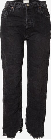 Free People - Loosefit Vaquero en negro: frente