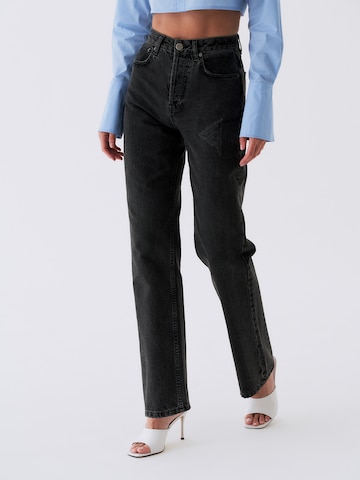 RÆRE by Lorena Rae Wide leg Jeans 'Cleo Tall' in Black: front
