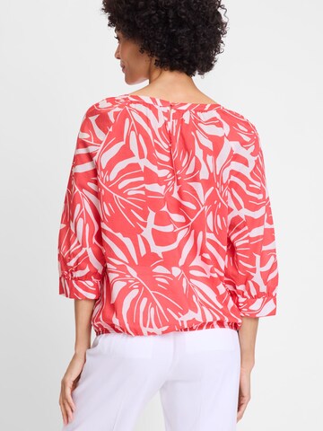 Olsen Bluse mit Gummizug am Saum in Pink