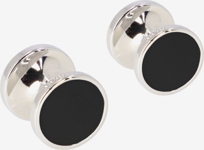 HUGO Manchetknopen in de kleur Zwart / Zilver, Productweergave