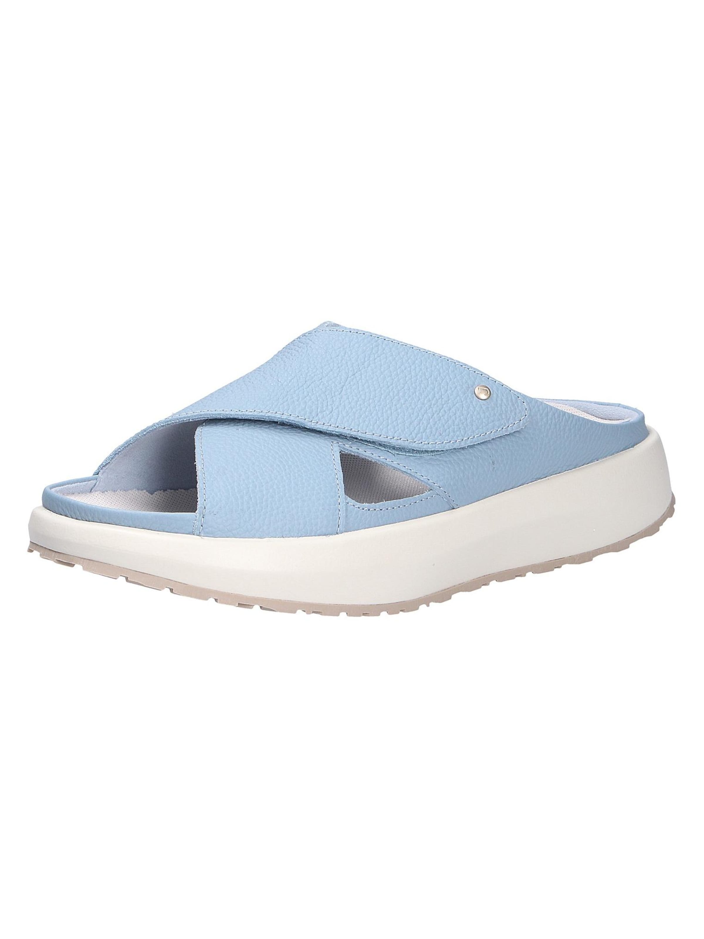 Joya Mules 'Alicante' in Blue: front
