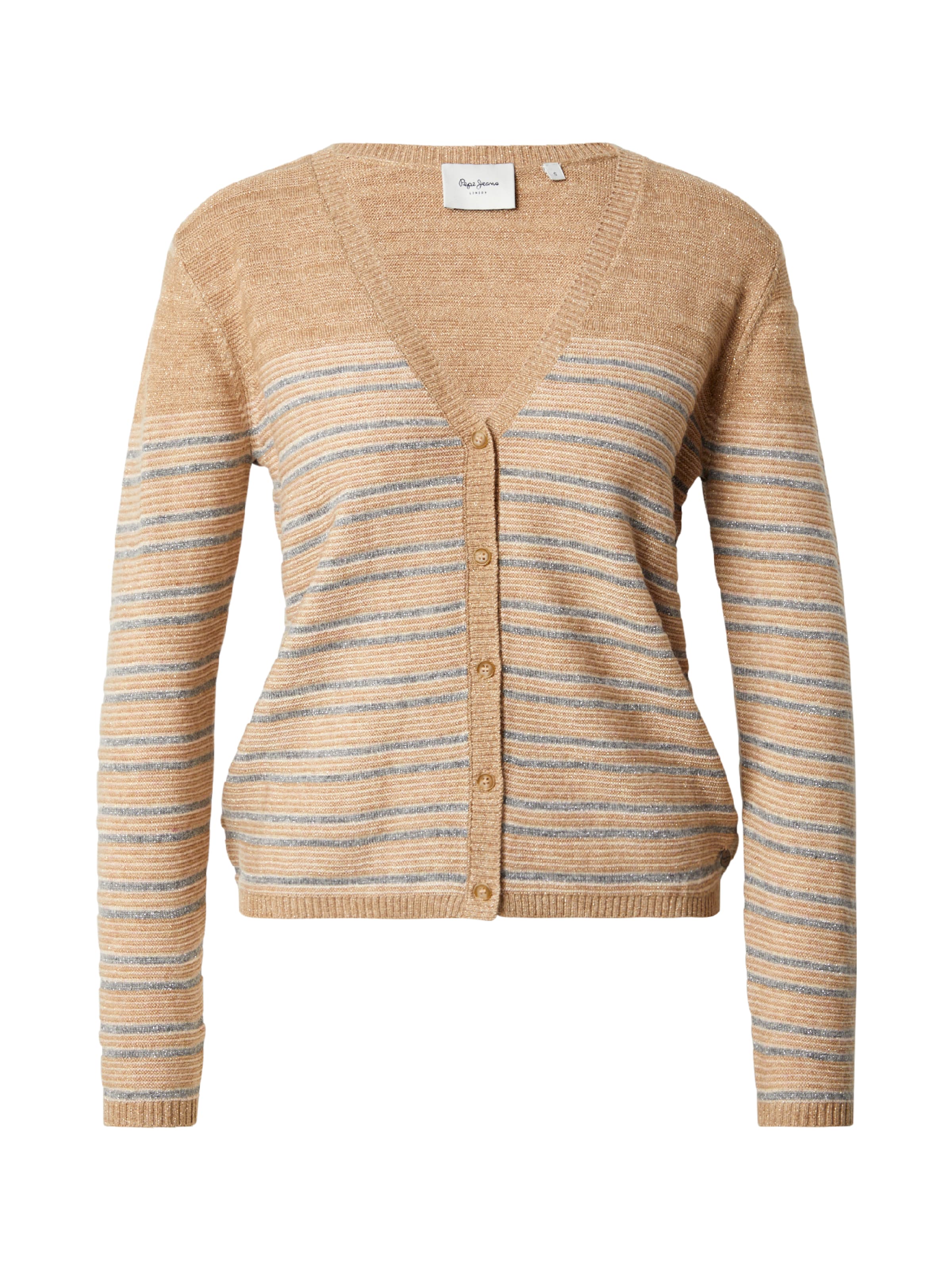 Pepe Jeans Gebreid vest 'Cleo' in Beige: voorkant