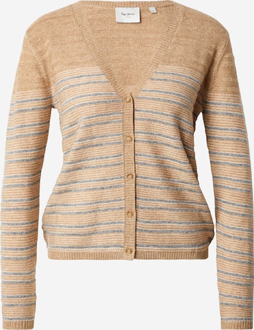 Pepe Jeans Knit cardigan 'Cleo' in Beige: front