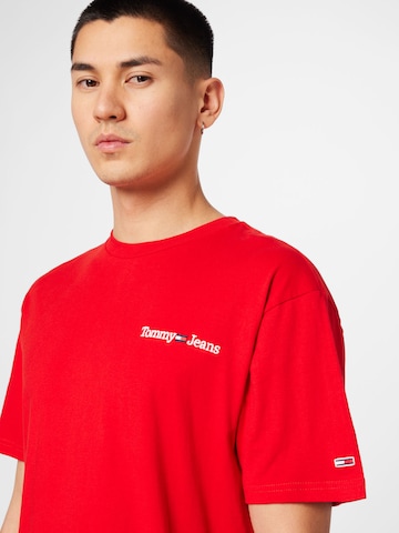 Tricou de la Tommy Jeans pe roșu