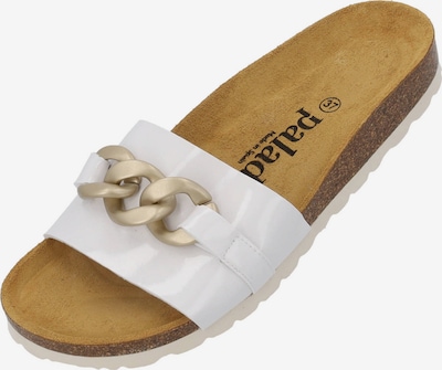 Saboți 'Gozo' Palado pe auriu / alb, Vizualizare produs