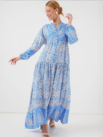 Bigdart - Vestido em azul: frente