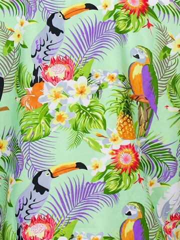 King Kameha Scarf 'Parrot Cockatoo' in Green