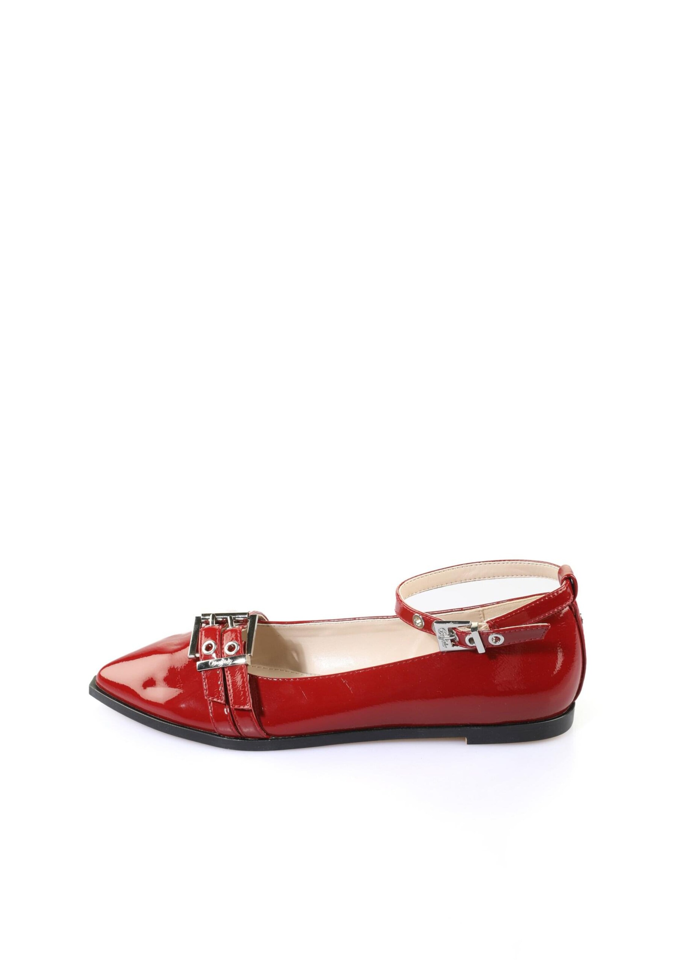 BUFFALO Strap ballerina in Red: front