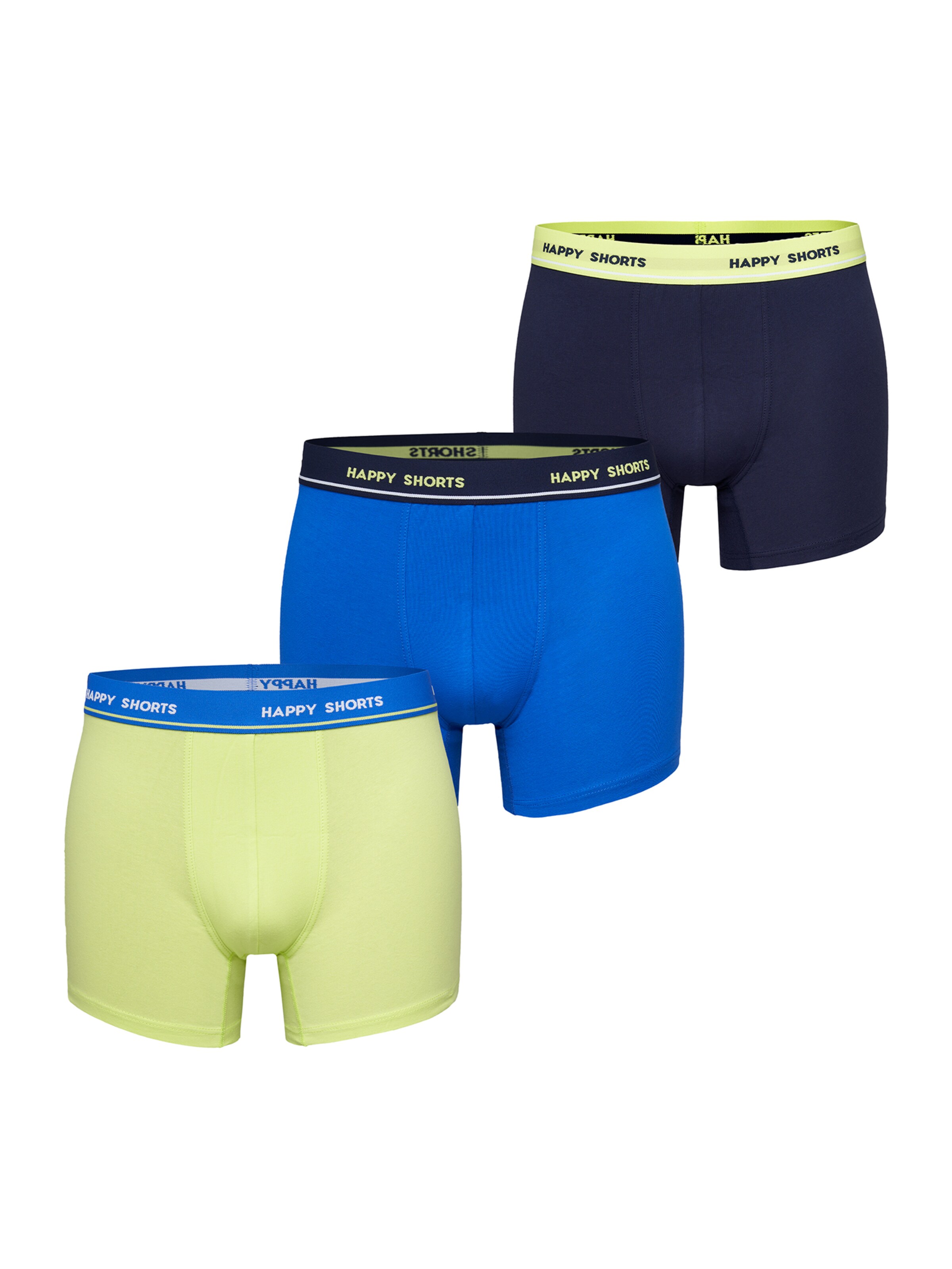Boxers Happy Shorts en bleu : devant