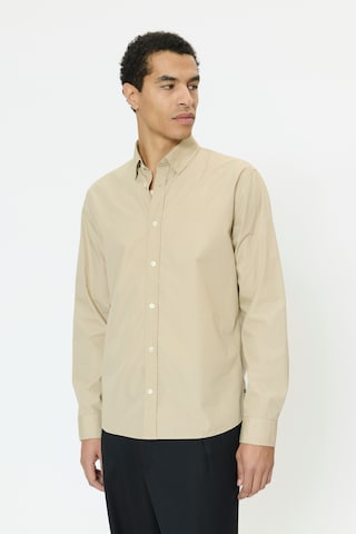 Matinique Regular fit Zakelijk overhemd 'MAChristaldo' in Beige: voorkant