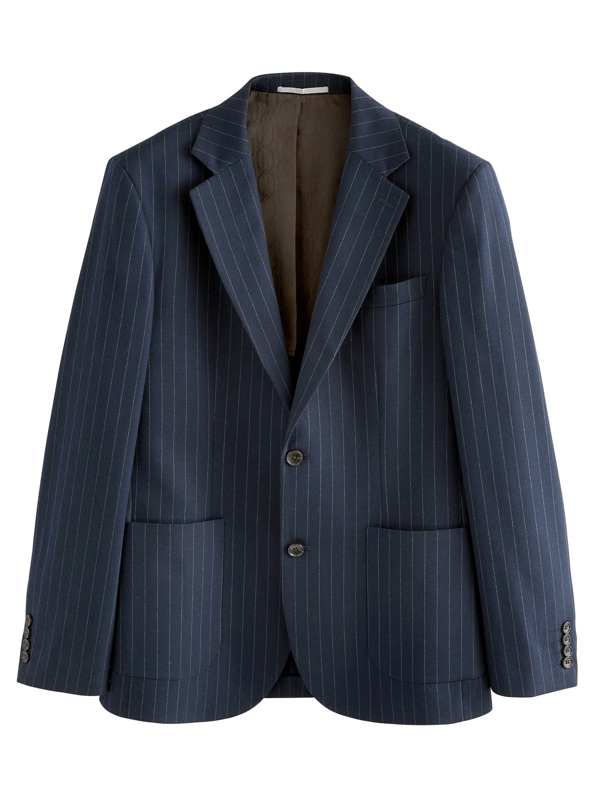 Next Slim fit Suit Jacket in Blue: front