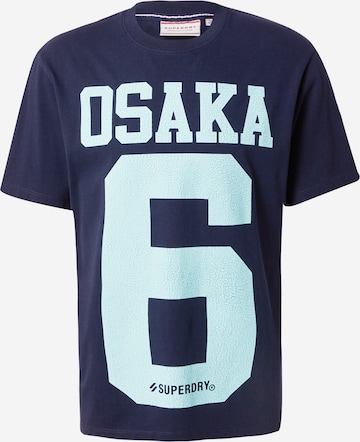 Superdry Koszulka 'Osaka' w kolorze niebieski: przód