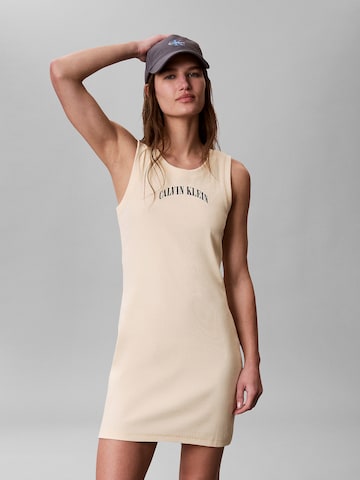 Calvin Klein Jeans Regular Dress in Yellow: front