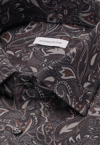 SEIDENSTICKER Regular fit Zakelijk overhemd 'Schwarze Rose' in Blauw