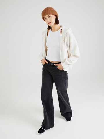 Abercrombie & Fitch Zip-Up Hoodie in White