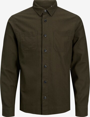 Chemise 'Logan' Jack & Jones Plus en vert : devant