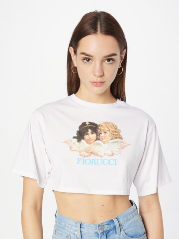 Fiorucci T-shirt 'Angels' i vit: framsida