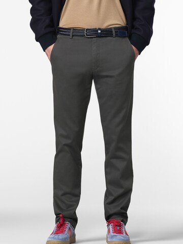 Regular Pantalon chino MEYER en gris : devant