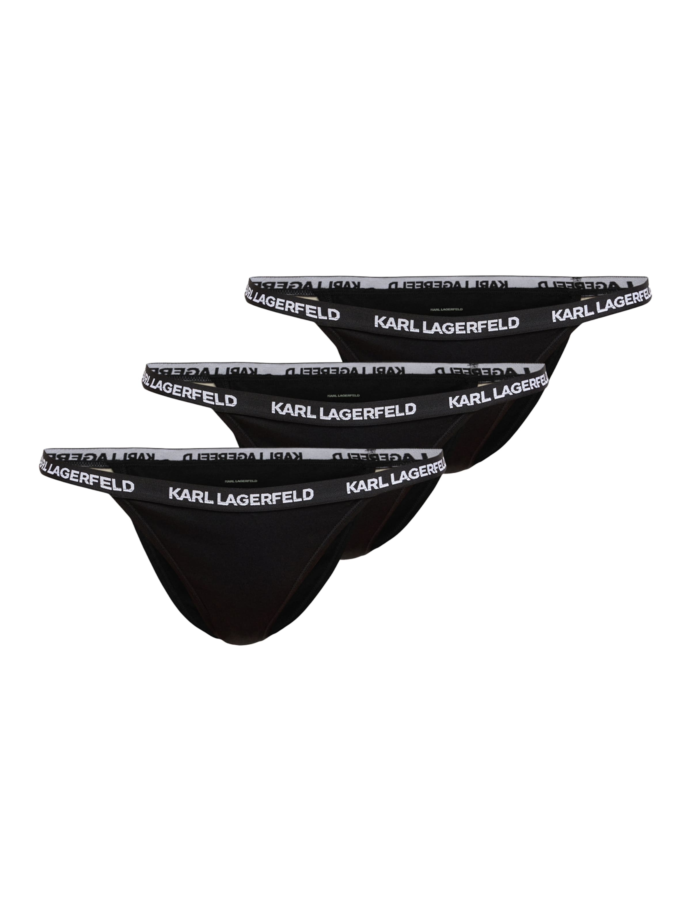 Slip di Karl Lagerfeld in nero: frontale